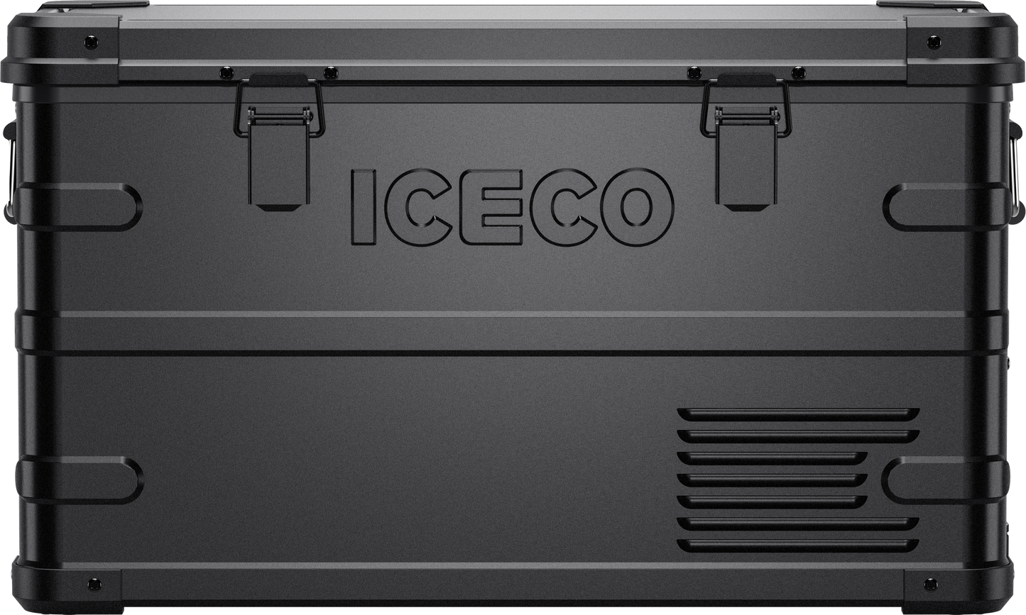 APL35 Dual Zone Aluminum Black Fridge | ICECO | 35 LT