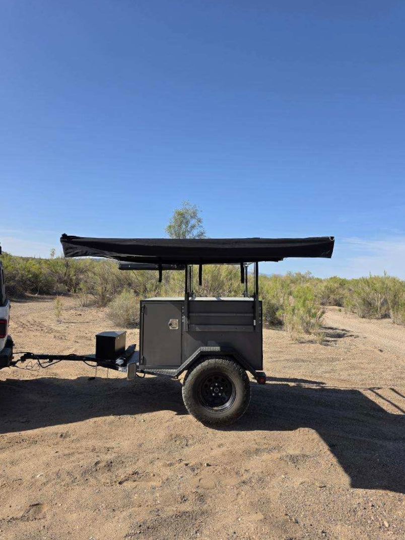 Straight deploy awning