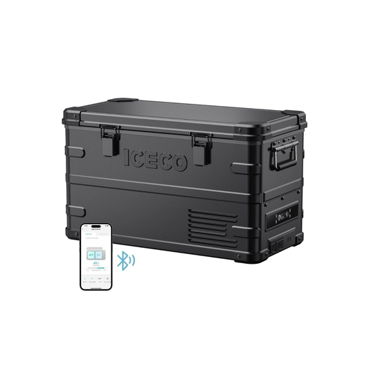APL35 Dual Zone Aluminum Black Freezer | ICECO | 35 LT