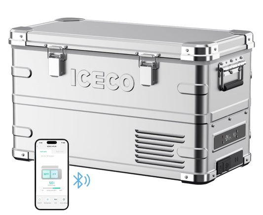 APL35 Dual Zone Aluminum Silver Freezer | ICECO | 35 LT