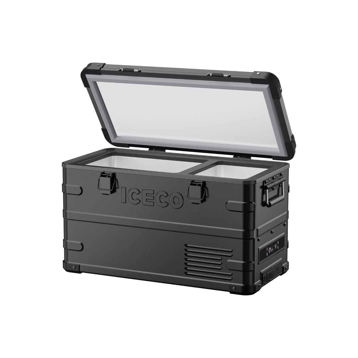APL35 Dual Zone Aluminum Black Freezer | ICECO | 35 LT