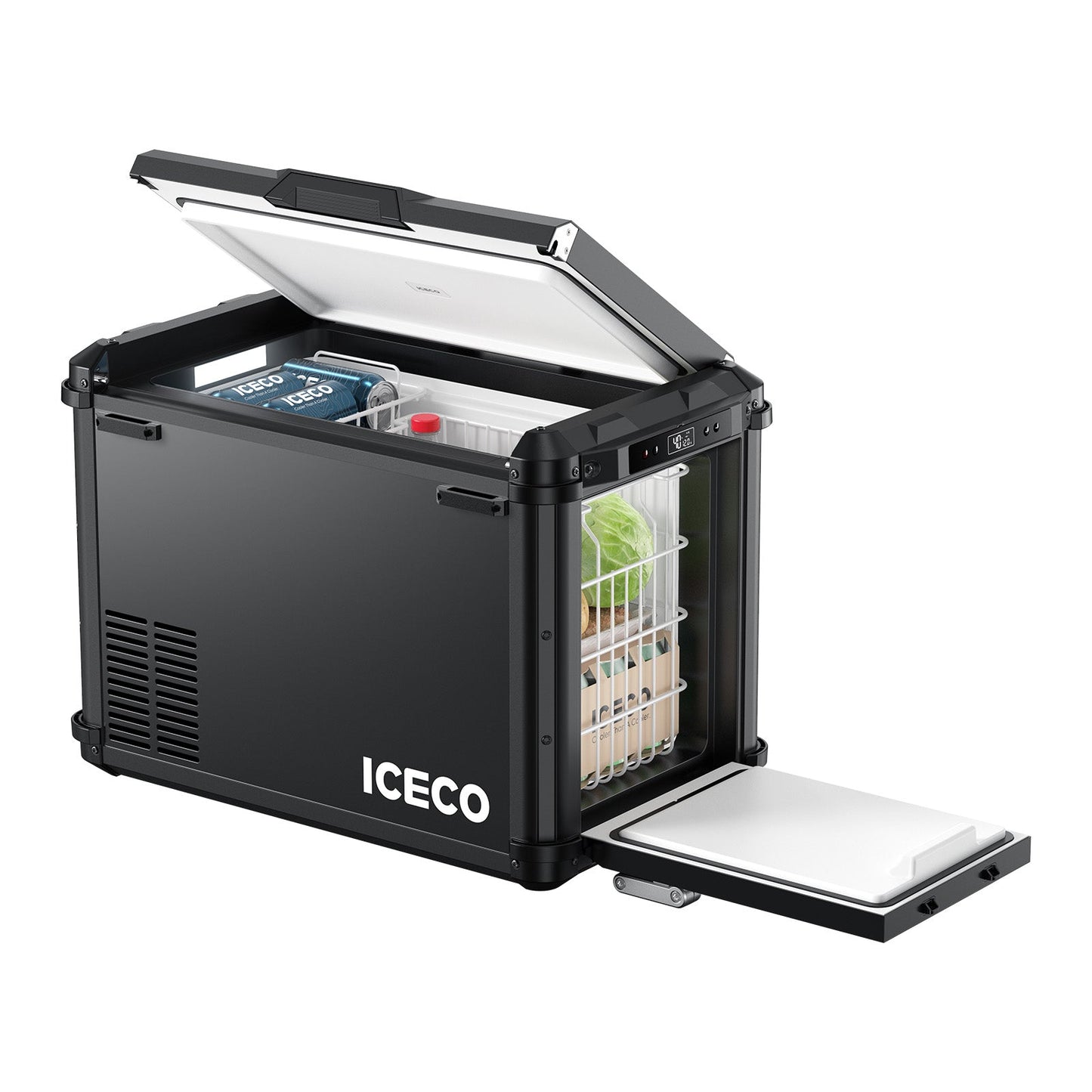 VL45Plus Single Zone 3-Way Access Portable Freezer - Black | ICECO