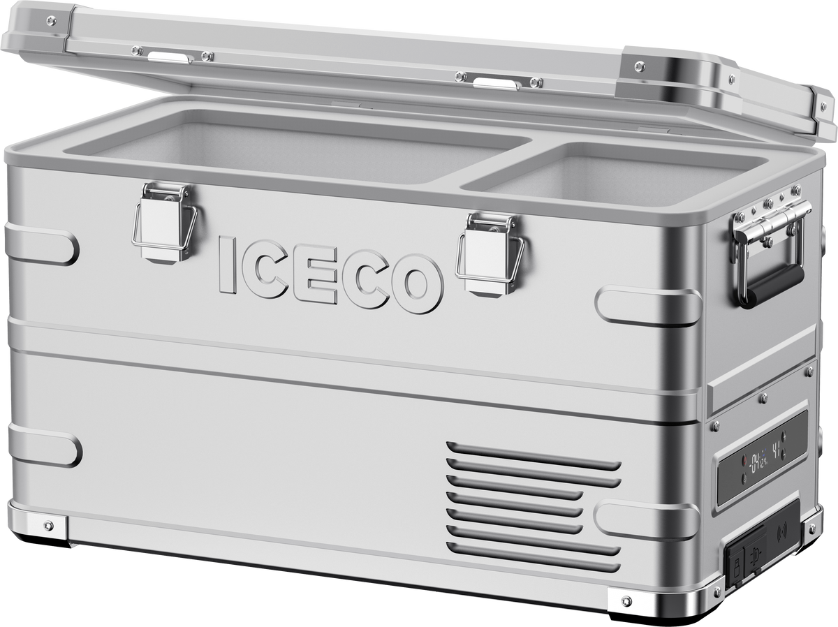 APL35 Dual Zone Aluminum Silver Freezer | ICECO | 35 LT