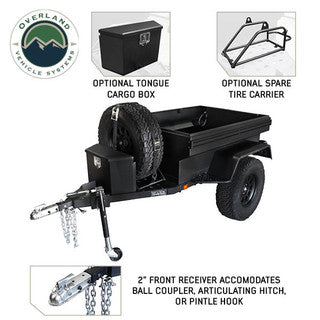 Overland Vehicle Systems Off Road Trailer - Military Style With Full Articulating Suspension