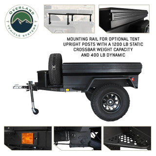 Overland Vehicle Systems Off Road Trailer - Military Style With Full Articulating Suspension